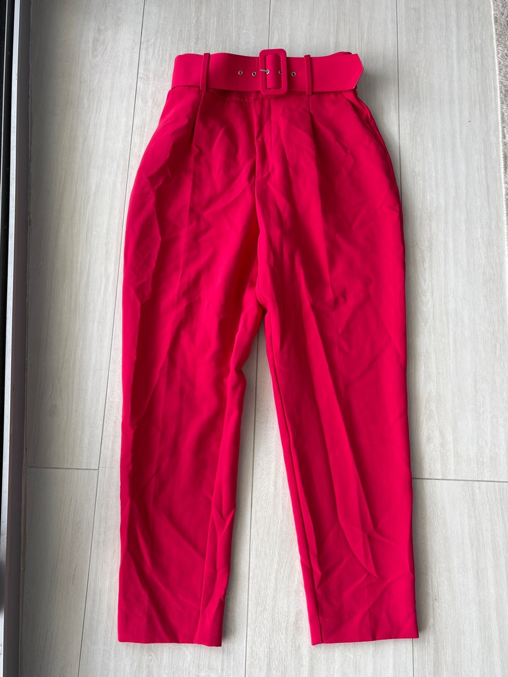 Zara Hot Pink High Waist Pants